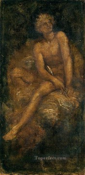  symbolist Oil Painting - Study forHyperion symbolist George Frederic Watts